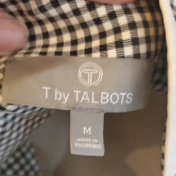 Talbots Black and White Checkered Bomber Jacket - Picture 10 of 10